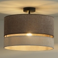 Duolla - Nadgradni luster DOUBLE 1xE27/15W/230V pr. 40 cm smeđa/siva