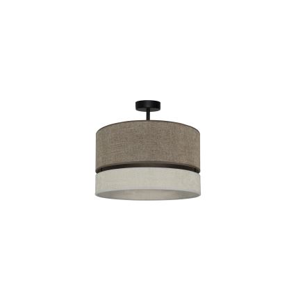Duolla - Nadgradni luster DOUBLE 1xE27/15W/230V pr. 40 cm smeđa/siva