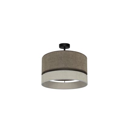 Duolla - Nadgradni luster DOUBLE 1xE27/15W/230V pr. 40 cm smeđa/siva