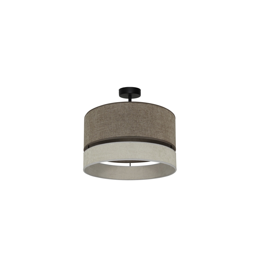 Duolla - Nadgradni luster DOUBLE 1xE27/15W/230V pr. 40 cm smeđa/siva