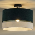 Duolla - Nadgradni luster DOUBLE 1xE27/15W/230V pr. 40 cm zelena/siva