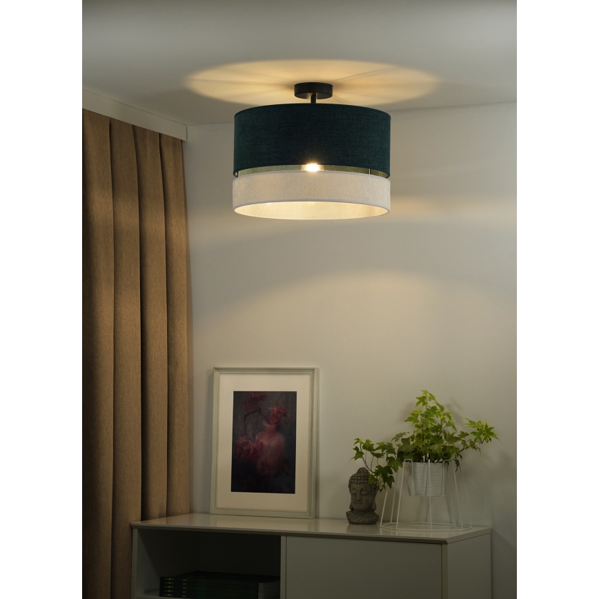 Duolla - Nadgradni luster DOUBLE 1xE27/15W/230V pr. 40 cm zelena/siva