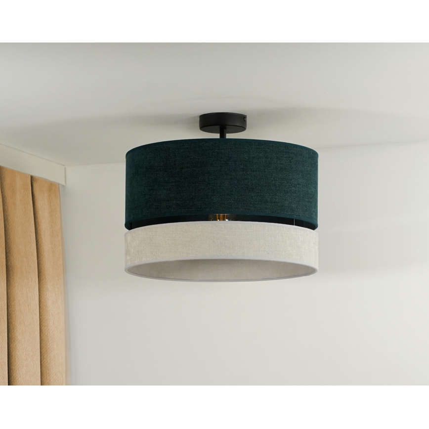 Duolla - Nadgradni luster DOUBLE 1xE27/15W/230V pr. 40 cm zelena/siva