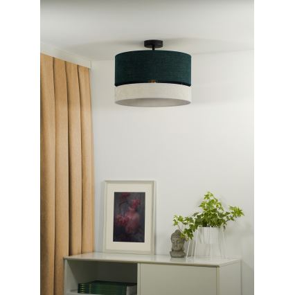 Duolla - Nadgradni luster DOUBLE 1xE27/15W/230V pr. 40 cm zelena/siva