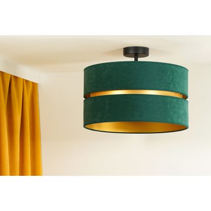 Duolla - Nadgradni luster DUO 1xE27/15W/230V pr. 40 cm zelena/zlatna