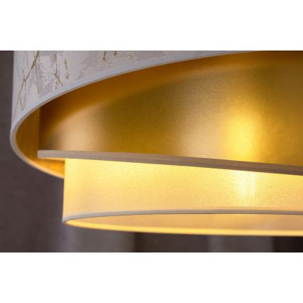 Duolla - Nadgradni luster KOBO 1xE27/15W/230V pr. 45 cm bijela/zlatna
