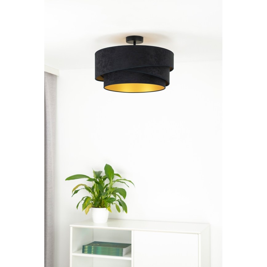 Duolla - Nadgradni luster KOBO 1xE27/15W/230V pr. 45 cm crna