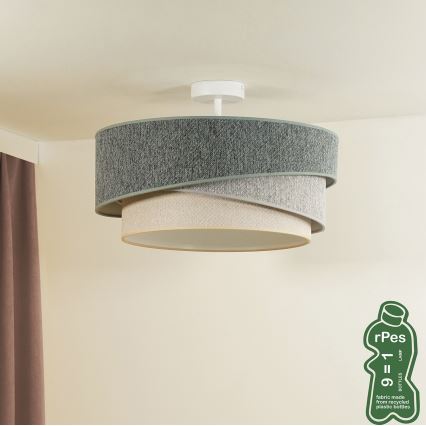 Duolla - Nadgradni luster KOBO ECO RECYCLING 1xE27/15W/230V pr. 45 cm zelena/siva/krem