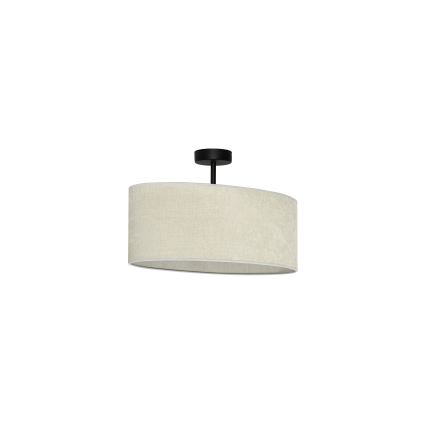 Duolla - Nadgradni luster OVAL 1xE27/15W/230V siva