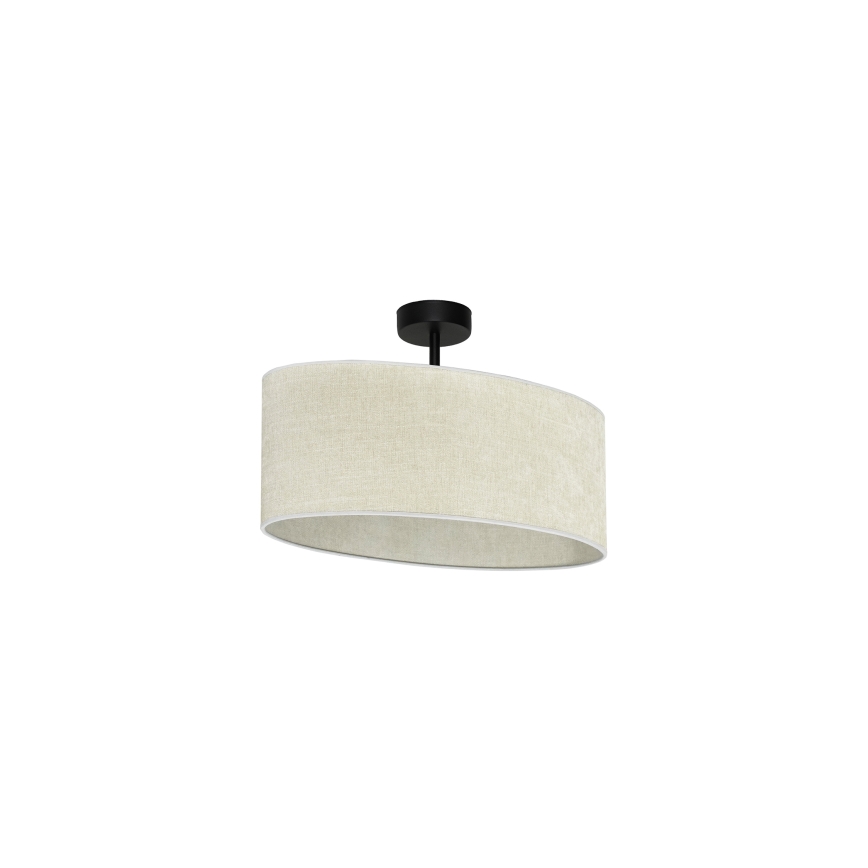 Duolla - Nadgradni luster OVAL 1xE27/15W/230V siva
