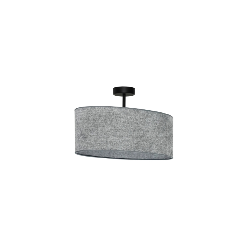 Duolla - Nadgradni luster OVAL 1xE27/15W/230V siva
