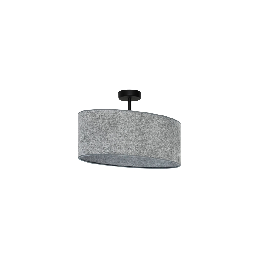 Duolla - Nadgradni luster OVAL 1xE27/15W/230V siva