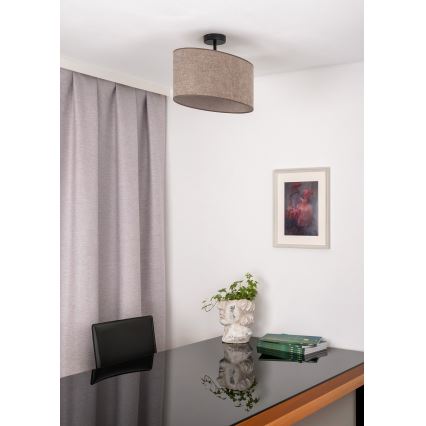 Duolla - Nadgradni luster OVAL 1xE27/15W/230V smeđa