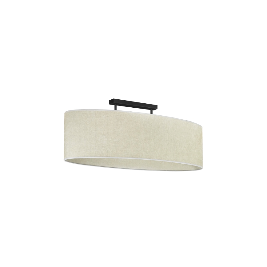 Duolla - Nadgradni luster OVAL 2xE27/15W/230V siva