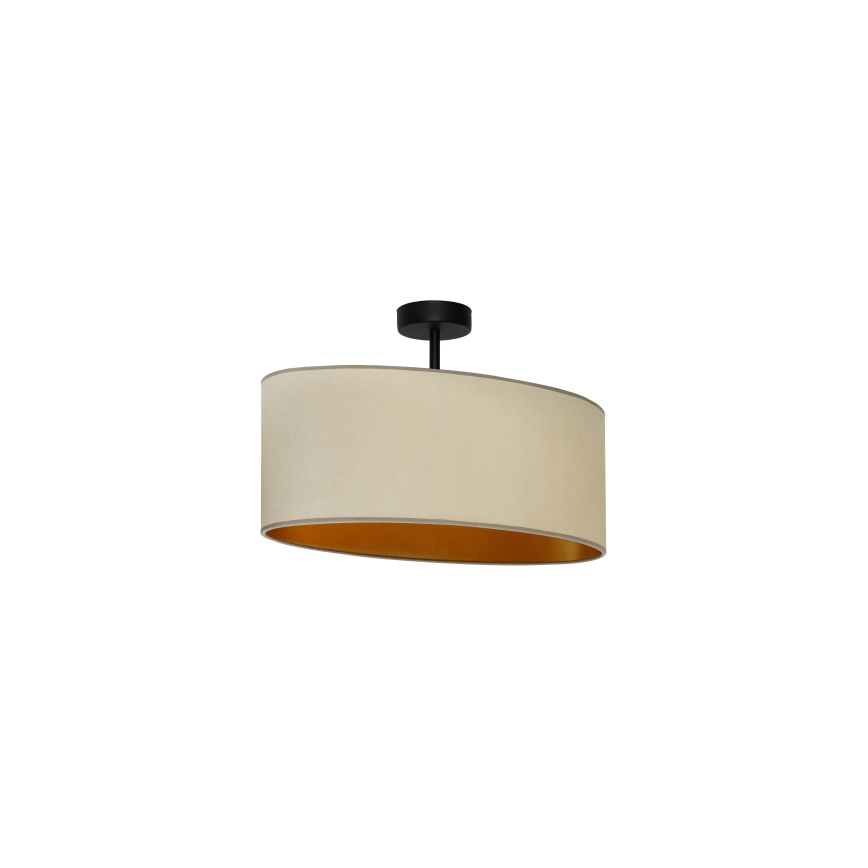 Duolla - Nadgradni luster OVAL VEGAN 1xE27/15W/230V bež