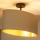 Duolla - Nadgradni luster OVAL VEGAN 1xE27/15W/230V krem
