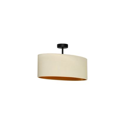 Duolla - Nadgradni luster OVAL VEGAN 1xE27/15W/230V krem