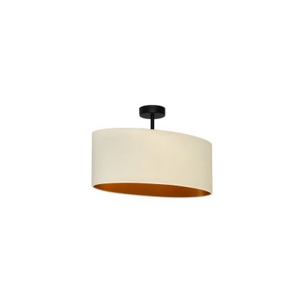 Duolla - Nadgradni luster OVAL VEGAN 1xE27/15W/230V krem