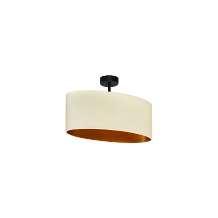 Duolla - Nadgradni luster OVAL VEGAN 1xE27/15W/230V krem