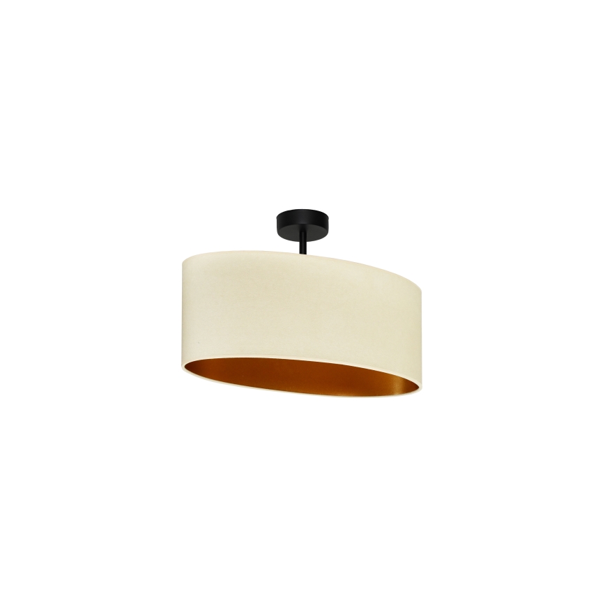 Duolla - Nadgradni luster OVAL VEGAN 1xE27/15W/230V krem