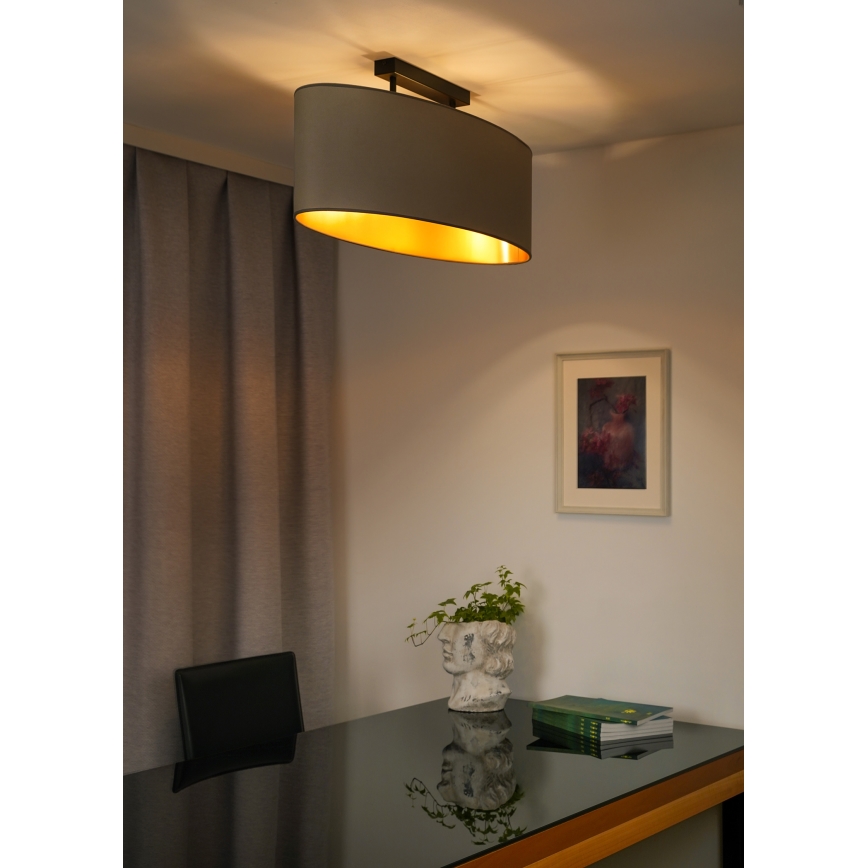 Duolla - Nadgradni luster OVAL VEGAN 2xE27/15W/230V bež