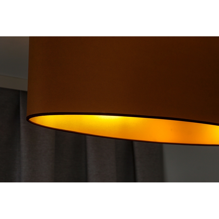 Duolla - Nadgradni luster OVAL VEGAN 2xE27/15W/230V smeđa