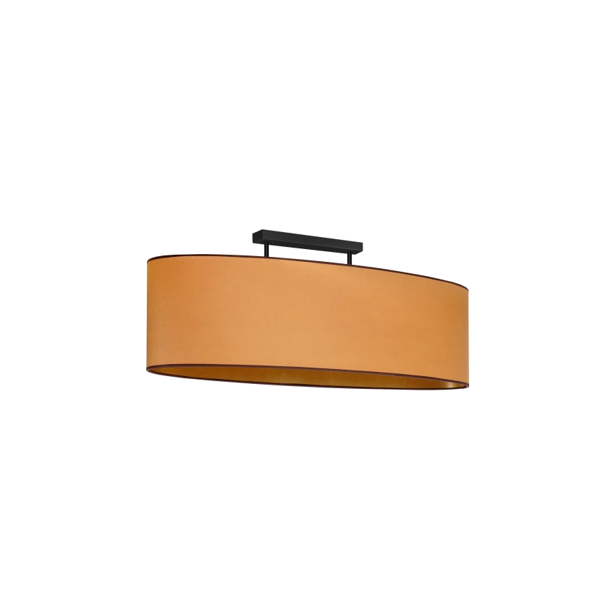 Duolla - Nadgradni luster OVAL VEGAN 2xE27/15W/230V smeđa