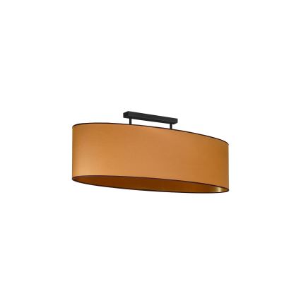 Duolla - Nadgradni luster OVAL VEGAN 2xE27/15W/230V smeđa