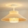 Duolla - Nadgradni luster RIO RATTAN 1xE27/15W/230V pr. 45 cm bež/ratan