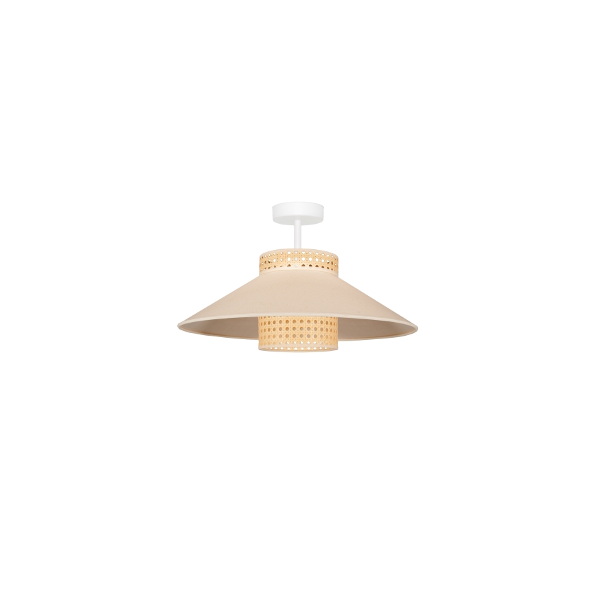 Duolla - Nadgradni luster RIO RATTAN 1xE27/15W/230V pr. 45 cm bež/ratan