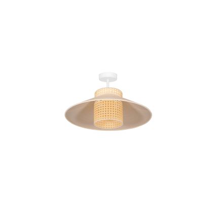 Duolla - Nadgradni luster RIO RATTAN 1xE27/15W/230V pr. 45 cm bež/ratan