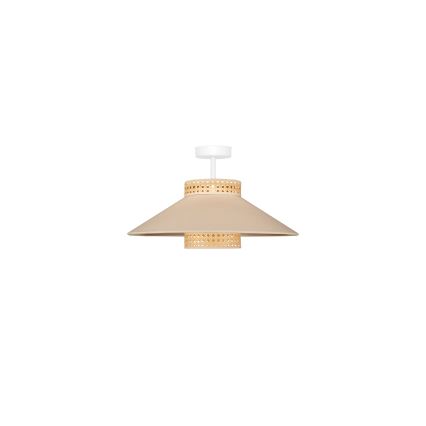 Duolla - Nadgradni luster RIO RATTAN 1xE27/15W/230V pr. 45 cm bež/ratan