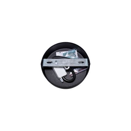 Duolla - Nadgradni luster RIO SHINY 1xE27/15W/230V pr. 45 cm crna/bakrena