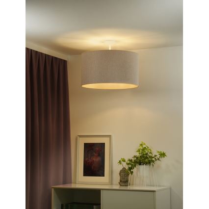 Duolla - Nadgradni luster ROLLER ECO RECYCLING 1xE27/15W/230V pr. 45 cm krem