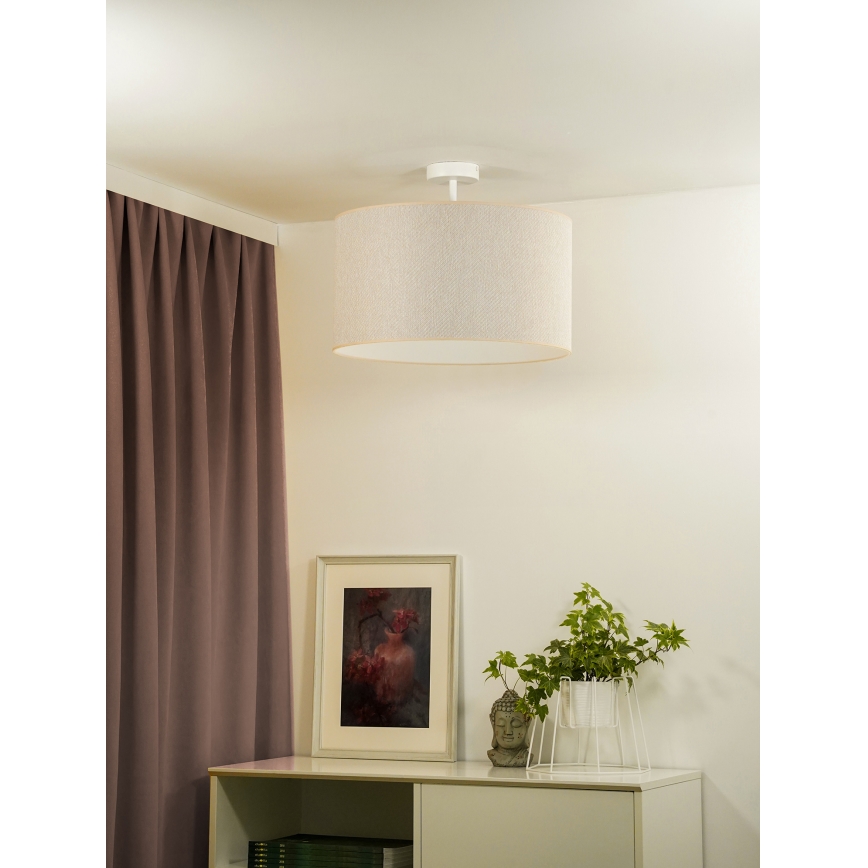 Duolla - Nadgradni luster ROLLER ECO RECYCLING 1xE27/15W/230V pr. 45 cm krem