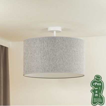 Duolla - Nadgradni luster ROLLER ECO RECYCLING 1xE27/15W/230V pr. 45 cm siva