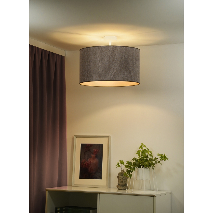 Duolla - Nadgradni luster ROLLER ECO RECYCLING 1xE27/15W/230V pr. 45 cm smeđa