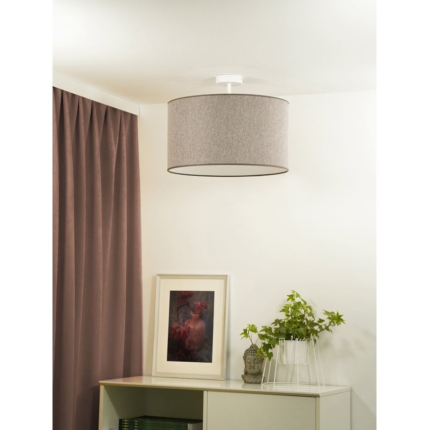 Duolla - Nadgradni luster ROLLER ECO RECYCLING 1xE27/15W/230V pr. 45 cm smeđa
