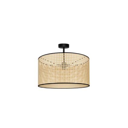 Duolla - Nadgradni luster ROLLER RATTAN 1xE27/15W/230V pr. 45 cm bež/crna