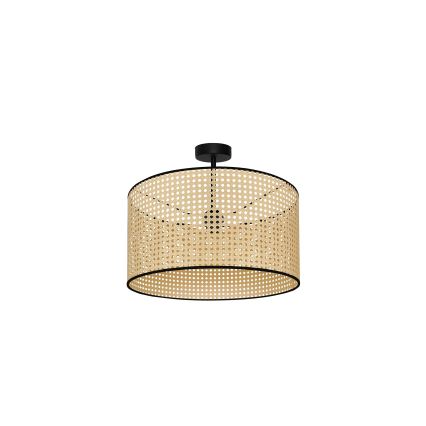 Duolla - Nadgradni luster ROLLER RATTAN 1xE27/15W/230V pr. 45 cm bež/crna