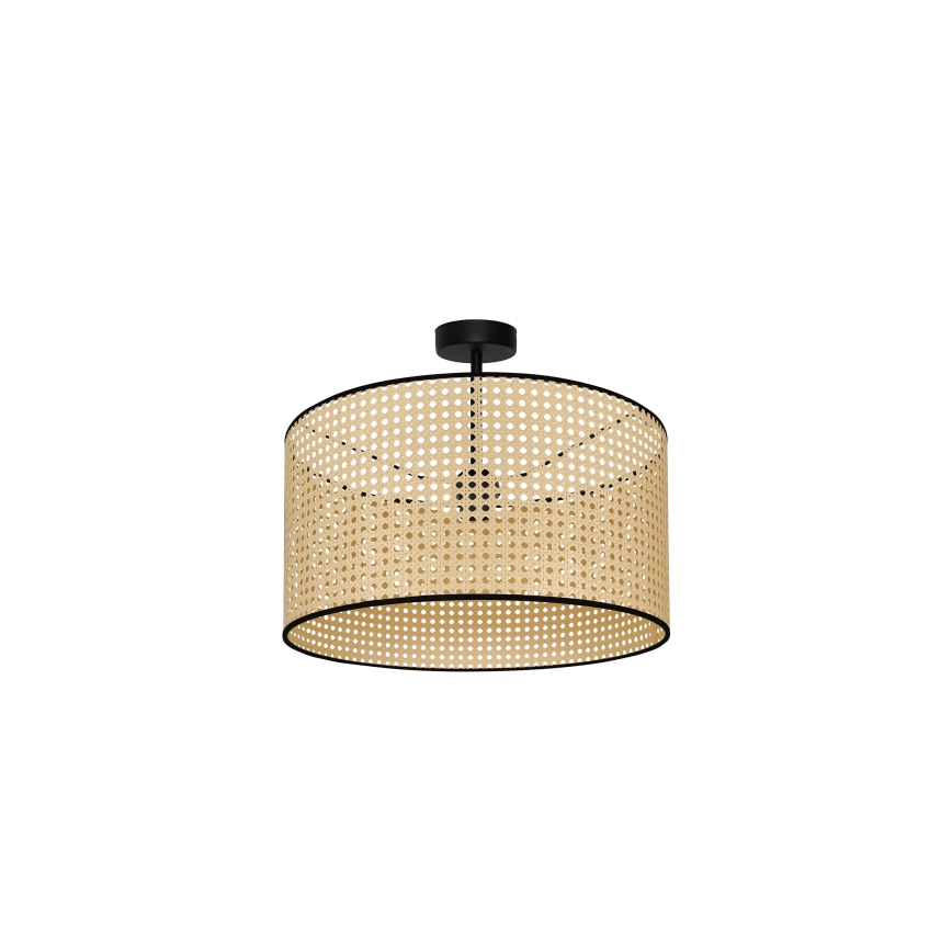 Duolla - Nadgradni luster ROLLER RATTAN 1xE27/15W/230V pr. 45 cm bež/crna