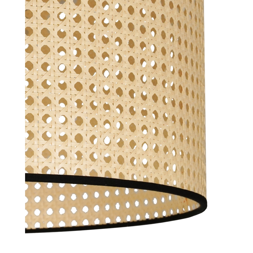 Duolla - Nadgradni luster ROLLER RATTAN 1xE27/15W/230V pr. 45 cm bež/crna