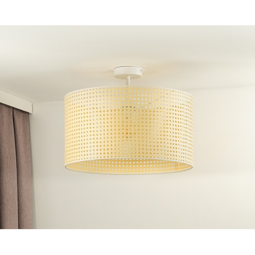 Duolla - Nadgradni luster ROLLER RATTAN 1xE27/15W/230V pr. 45 cm bež