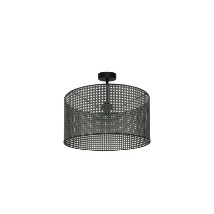 Duolla - Nadgradni luster ROLLER RATTAN 1xE27/15W/230V pr. 45 cm crna