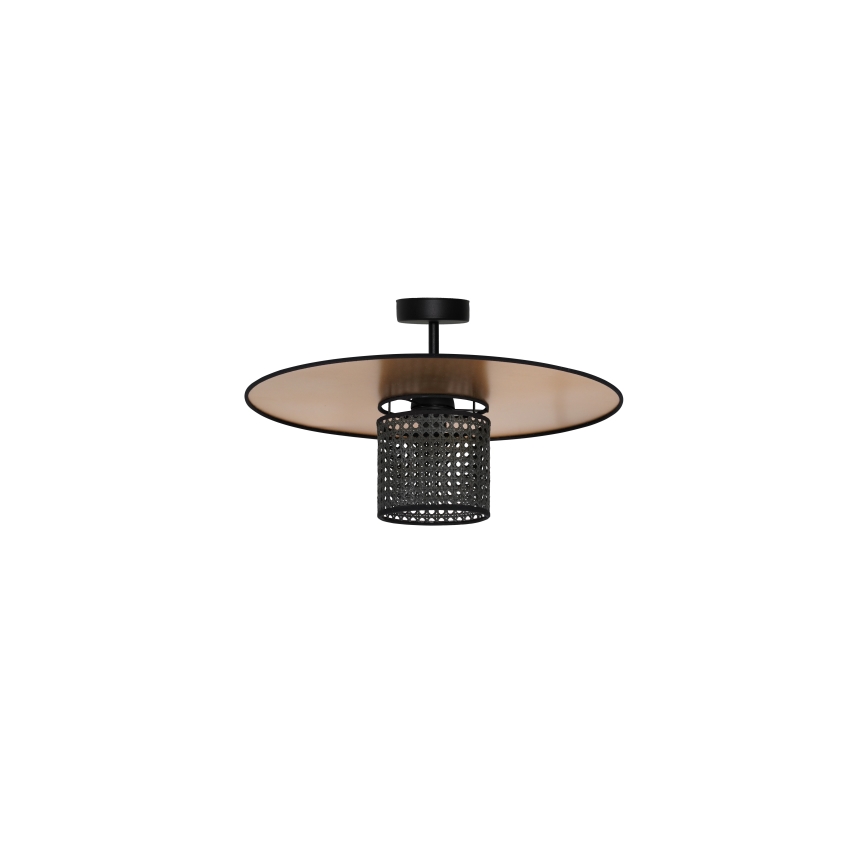 Duolla - Nadgradni luster TOKYO RATTAN 1xE27/15W/230V pr. 50 cm zlatna/crna