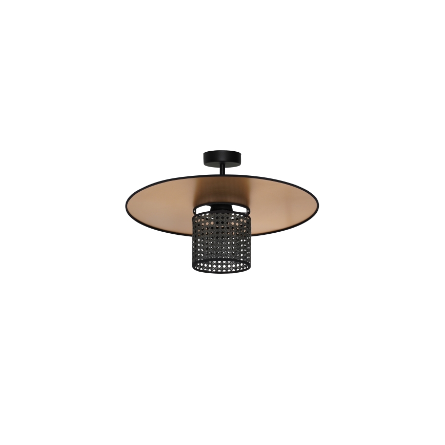 Duolla - Nadgradni luster TOKYO RATTAN 1xE27/15W/230V pr. 50 cm zlatna/crna