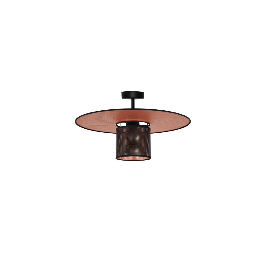 Duolla - Nadgradni luster TOKYO SHINY 1xE27/15W/230V pr. 50 cm crna/bakrena