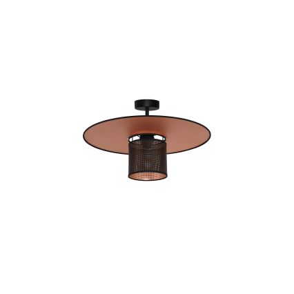 Duolla - Nadgradni luster TOKYO SHINY 1xE27/15W/230V pr. 50 cm crna/bakrena