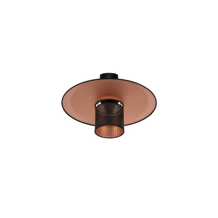 Duolla - Nadgradni luster TOKYO SHINY 1xE27/15W/230V pr. 50 cm crna/bakrena