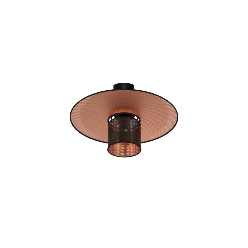 Duolla - Nadgradni luster TOKYO SHINY 1xE27/15W/230V pr. 50 cm crna/bakrena